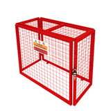 Red Gas Bottle Collapsible Mesh Cage - 92cm x 110cm x 50cm - Like New