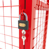 Red Gas Bottle Collapsible Mesh Cage - 92cm x 110cm x 50cm - Used - Good