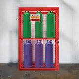 Red Gas Bottle Collapsible Mesh Cage – 181cm x 116cm x 57cm - Used - Good