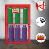 Red Gas Bottle Collapsible Mesh Cage – 181cm x 116cm x 57cm - Used - Good