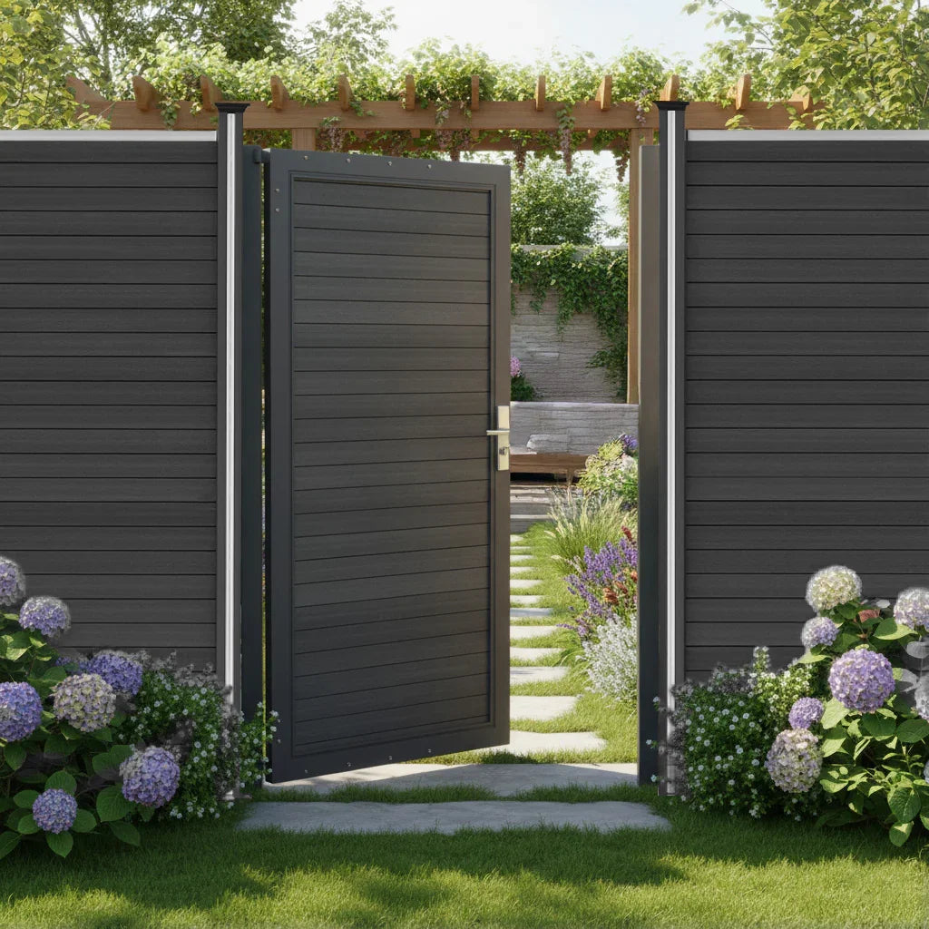 Composite Panel Gate - Grey - Used - Acceptable