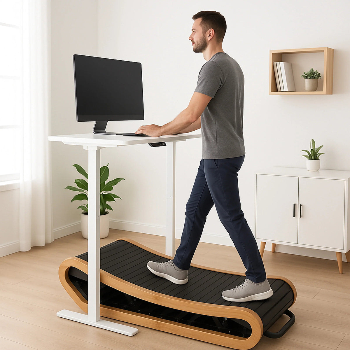 Curved Treadmill – Light Oak - Like New