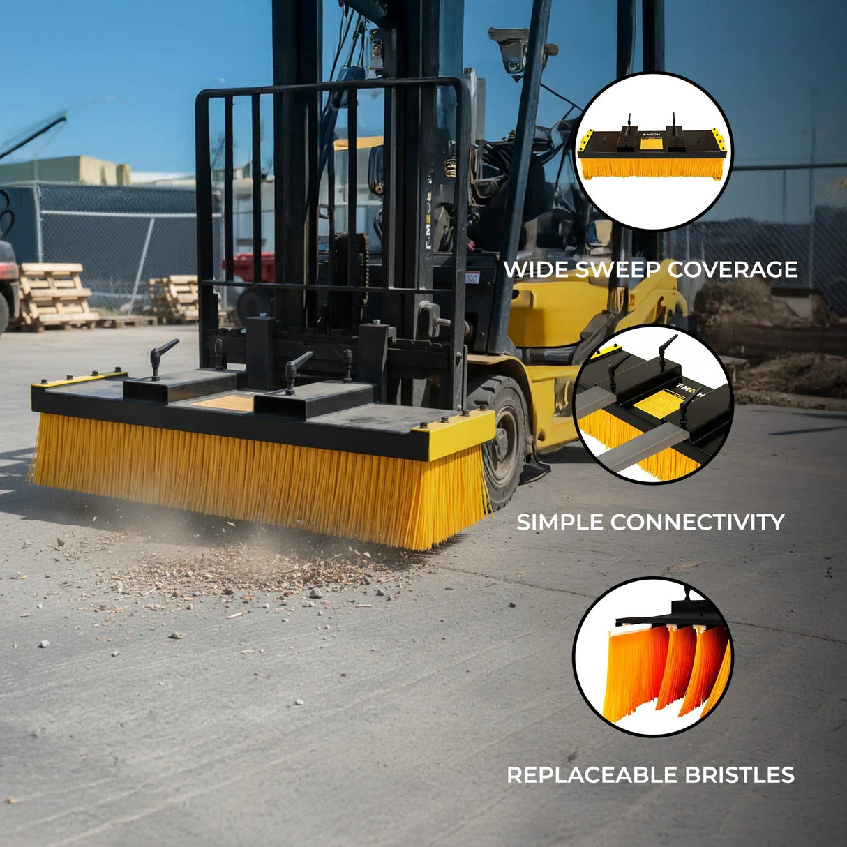 Forklift Sweeper Brush - Like New