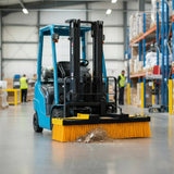 Forklift Sweeper Brush With Stands - Like New