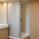 Tambour Shower Door – Silver - Like New