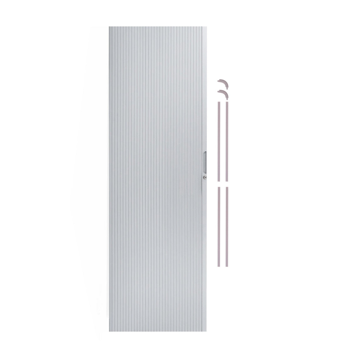 Tambour Shower Door – Silver - Like New