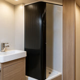 Tambour Shower Door – Black - Used - Good