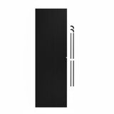 Tambour Shower Door – Black - Used - Acceptable