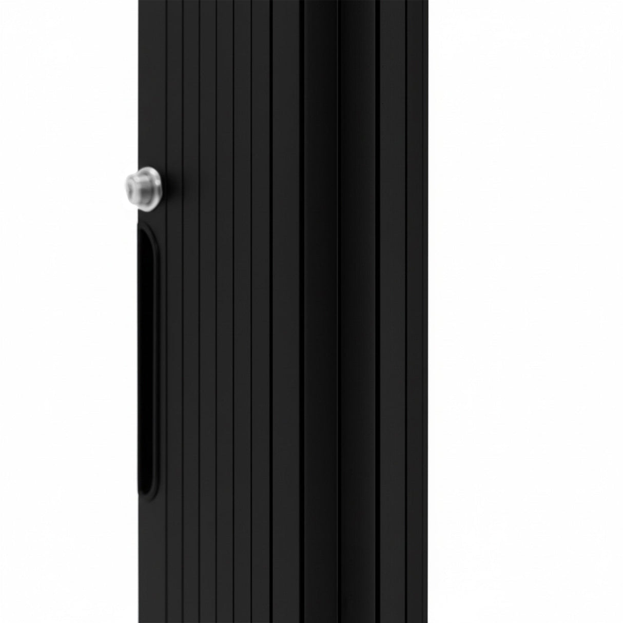 Tambour Shower Door – Black - Used - Acceptable