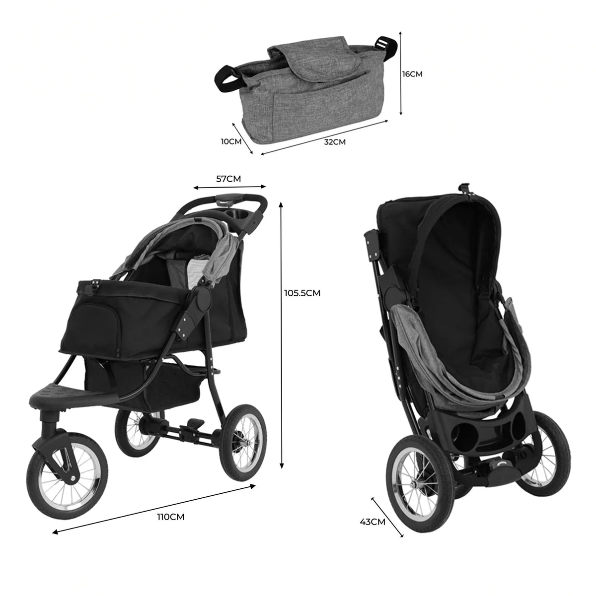 Pet Jogger - Grey - Used - Very Good