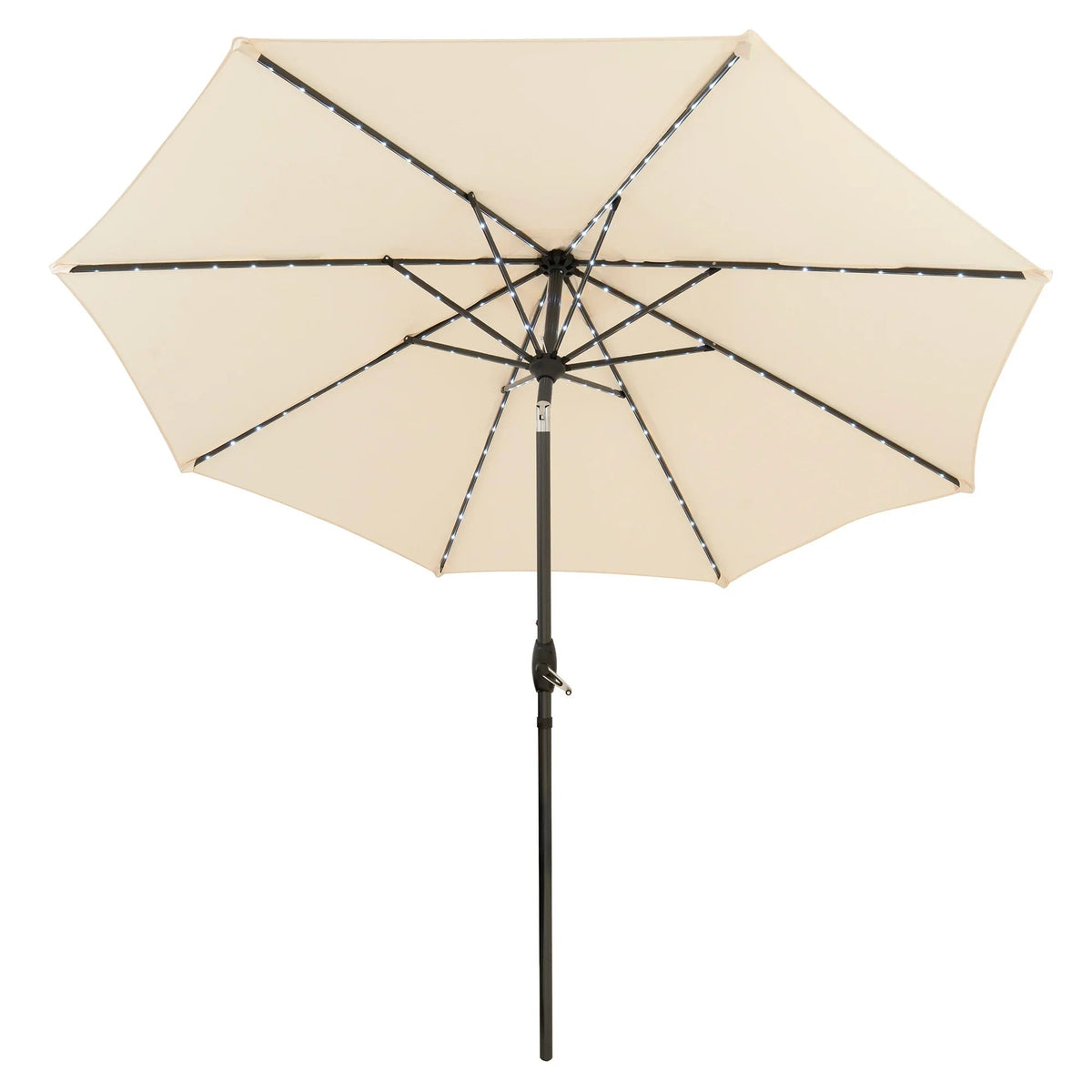 LED Tilt Parasol 2.7m – Cream - Like New