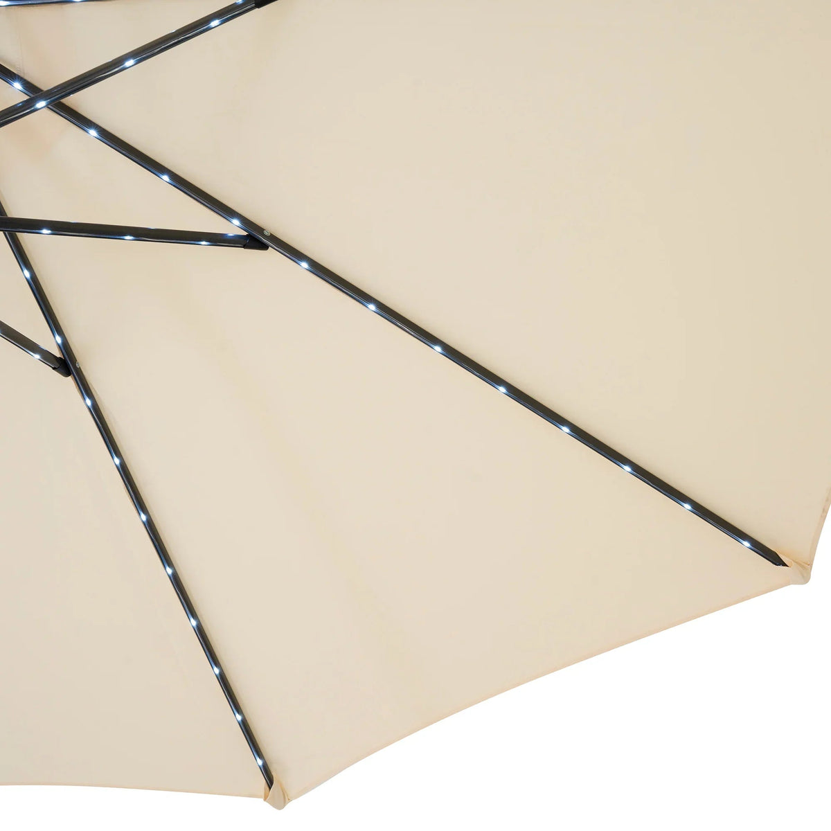 LED Tilt Parasol 2.7m – Cream - Like New