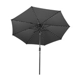 LED Tilt Parasol 2.7m – Grey - Used - Acceptable