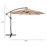 Cantilever Parasol 3m – Beige - Like New