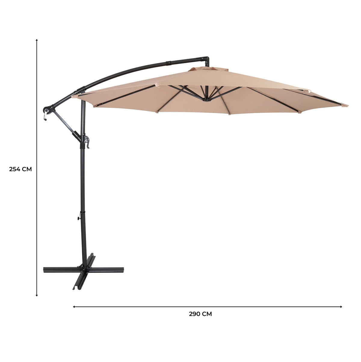 Cantilever Parasol 3m – Beige - Used - Very Good