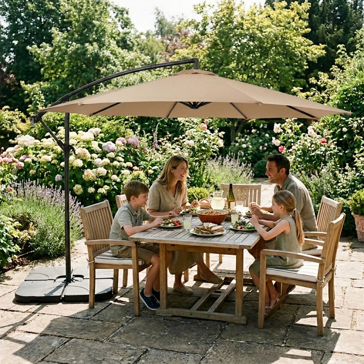 Cantilever Parasol 3m – Beige - Like New