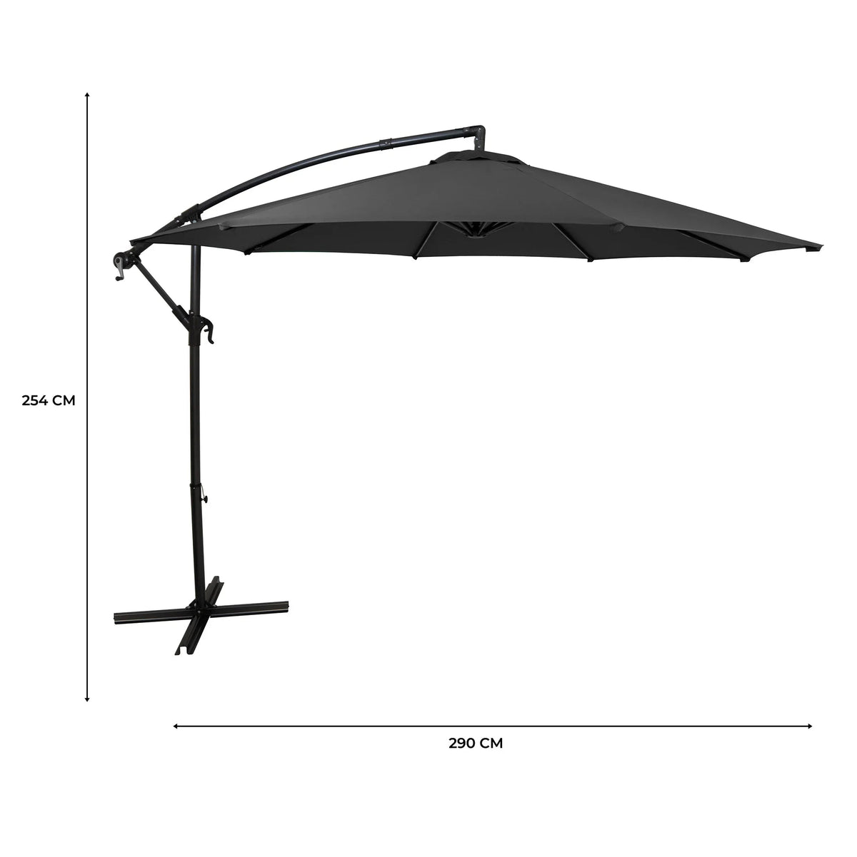 Cantilever Parasol 3m – Grey - Like New