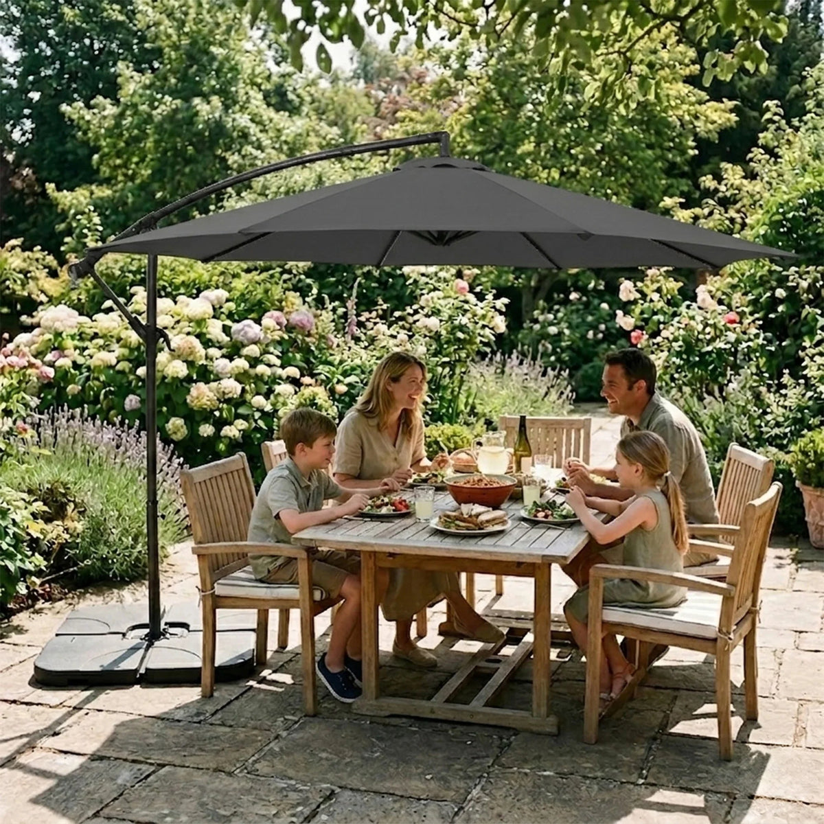 Cantilever Parasol 3m – Grey - Used - Good