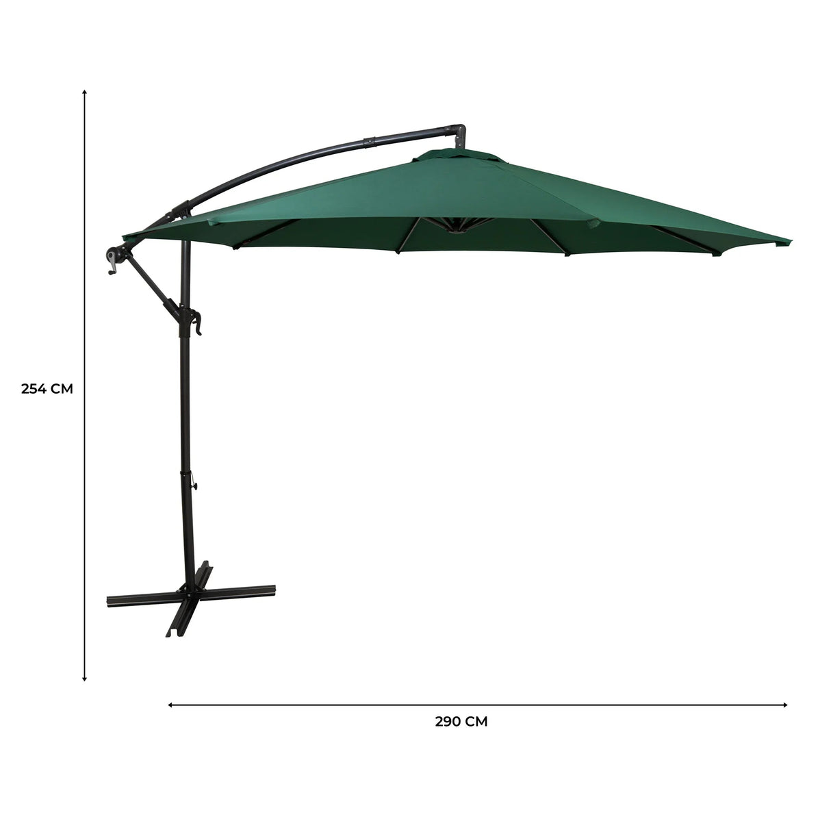 Cantilever Parasol 3m – Green - Used - Good