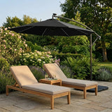 LED Cantilever Parasol 3m – Black - Used - Very Good