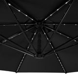 LED Cantilever Parasol 3m – Black - Like New