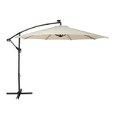 LED Cantilever Parasol 3m – Cream - Used - Good