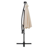 LED Cantilever Parasol 3m – Cream - Used - Acceptable