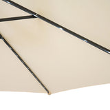 LED Cantilever Parasol 3m – Cream - Like New