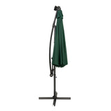 LED Cantilever Parasol 3m – Green - Like New