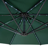 LED Cantilever Parasol 3m – Green - Like New