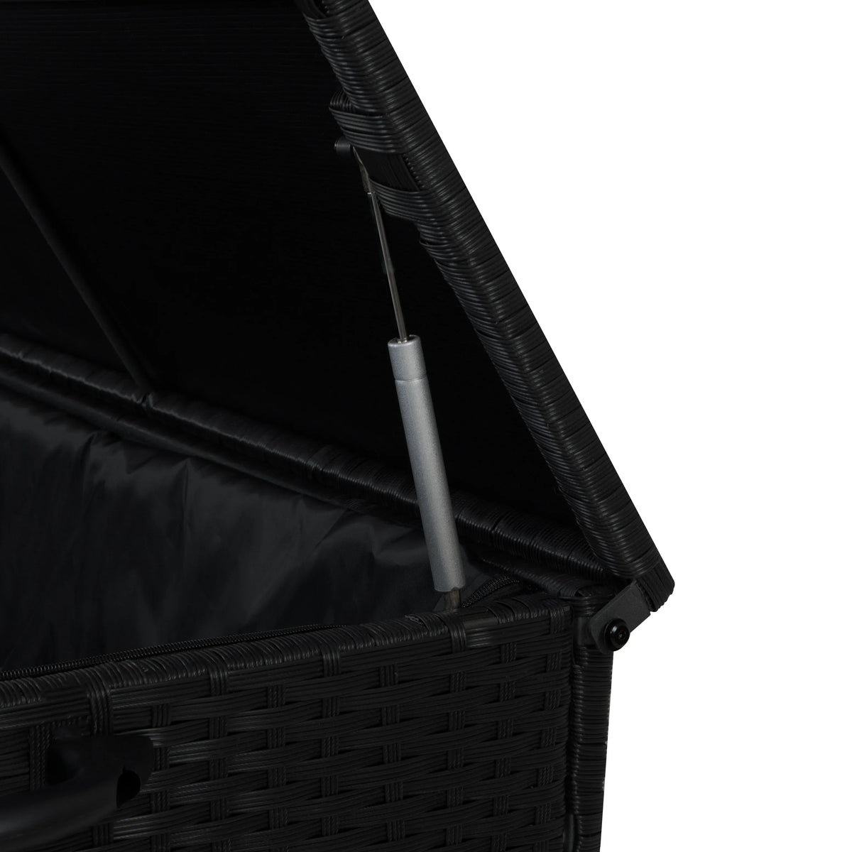 Rattan Cushion Storage Box 700L - Black - Like New