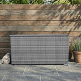 Rattan Cushion Storage Box 700L - Grey - Like New