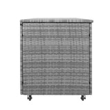Rattan Cushion Storage Box 700L - Grey - Used - Good