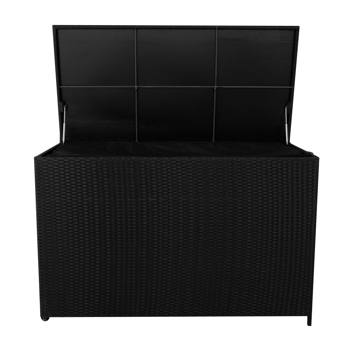 Rattan Cushion Storage Box 996L - Black - Used - Good