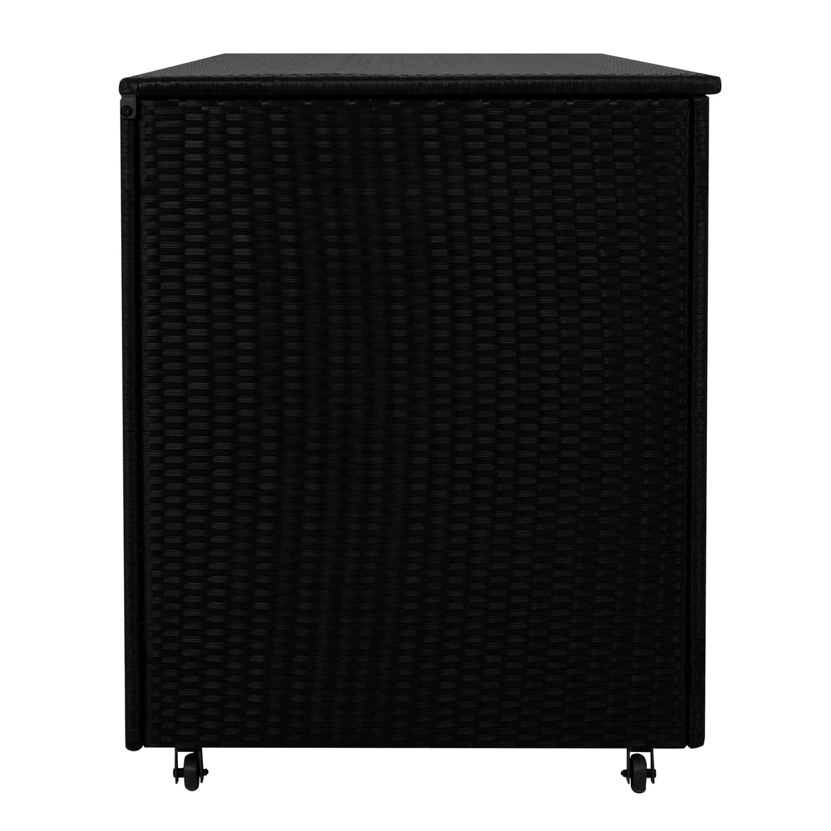 Rattan Cushion Storage Box 996L - Black - Like New
