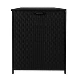 Rattan Cushion Storage Box 996L - Black - Like New