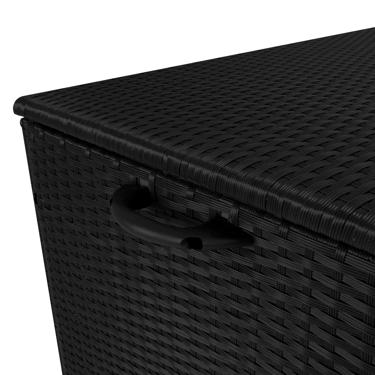 Rattan Cushion Storage Box 996L - Black - Used - Very Good