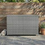 Rattan Cushion Storage Box 996L - Grey - Like New
