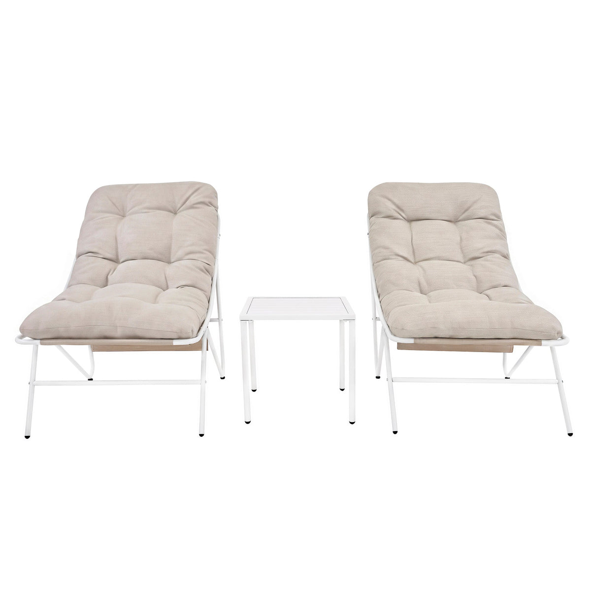 3 Piece Bistro Set - Cream - Used - Acceptable