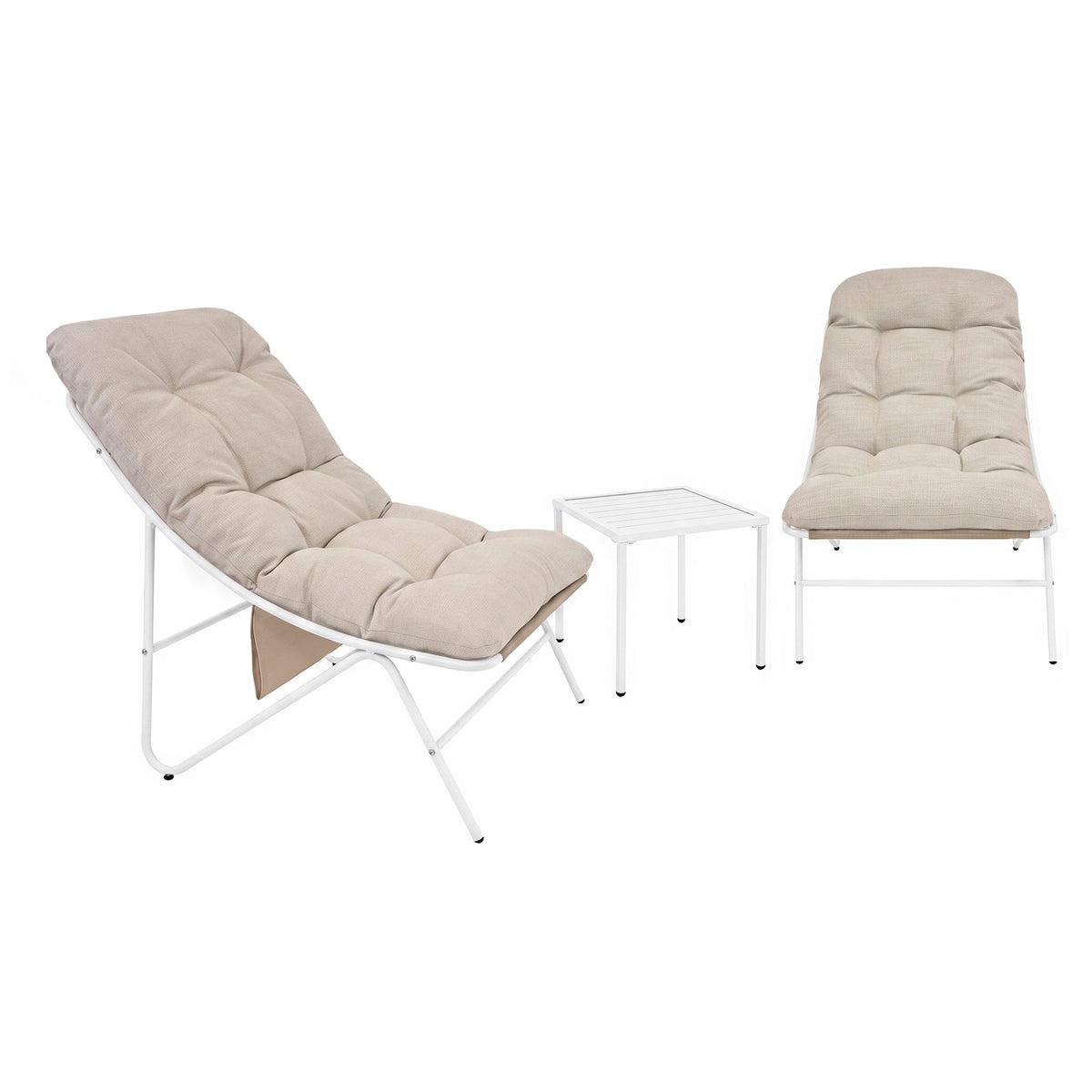 3 Piece Bistro Set - Cream - Used - Acceptable