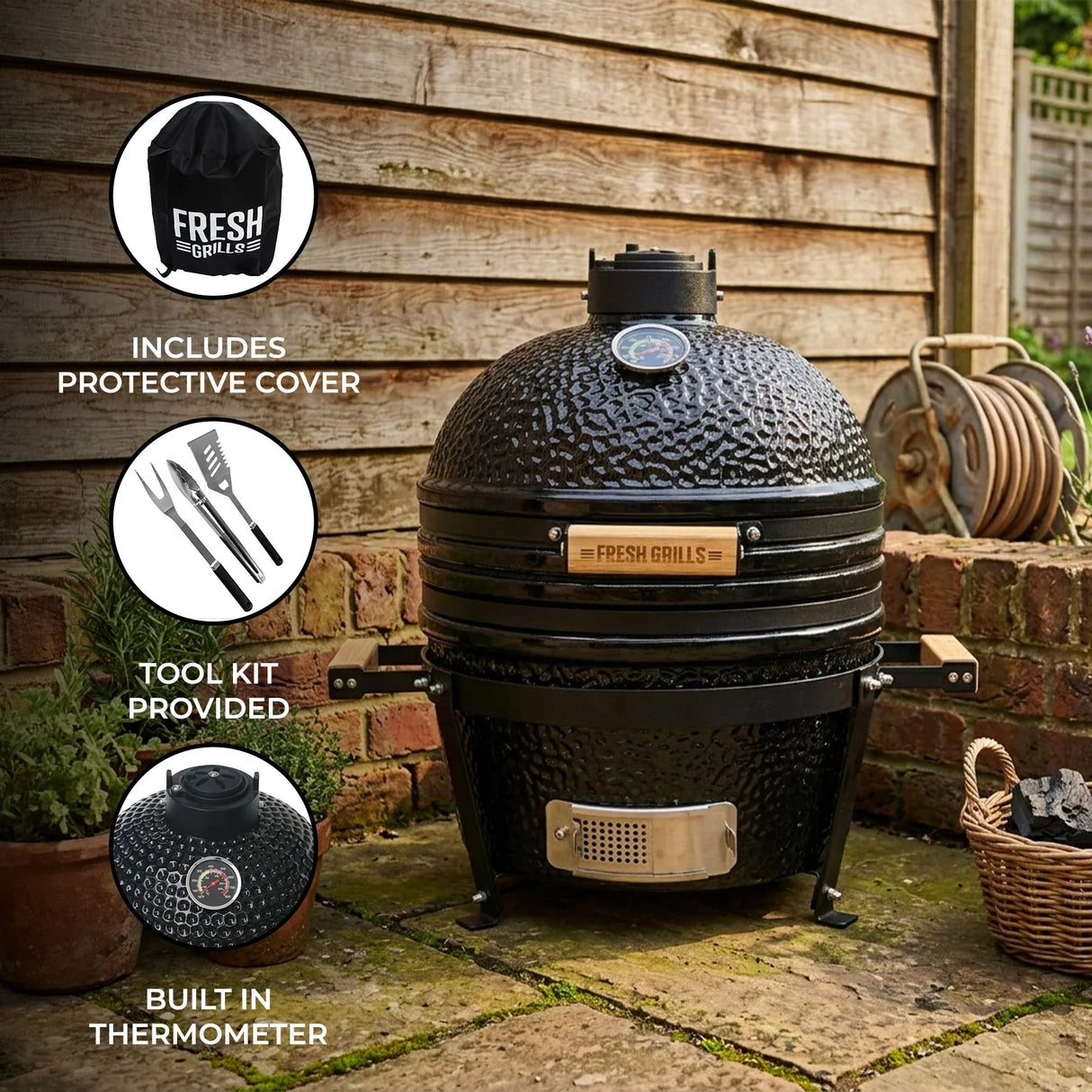 Kamado BBQ Grill – 16” - Used - Good