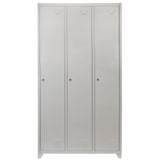 Metal Storage Lockers - Three Doors, Grey - Used - Good