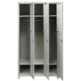 Metal Storage Lockers - Three Doors, Grey - Used - Very Good
