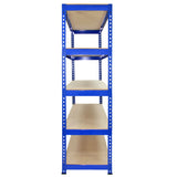2 x T-RAX Blue Metal Racking Units 75cm x 150cm x 30cm - Used - Good