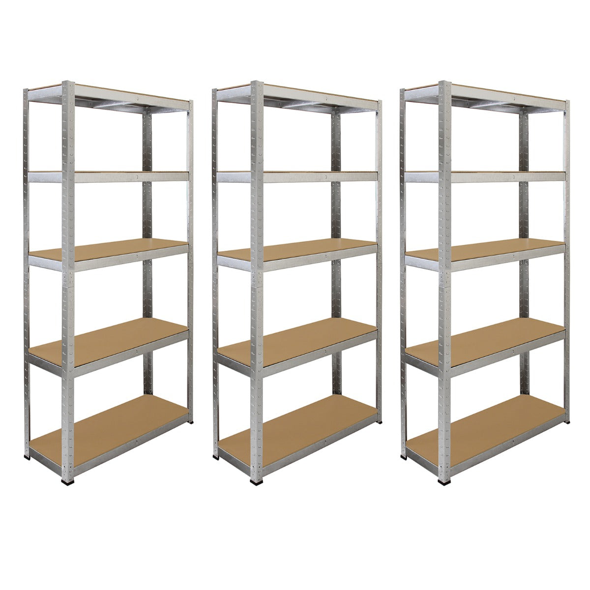 6 x GALWIX 90cm x 180cm x 30cm Galvanised Racking - Like New