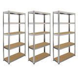 6 x GALWIX 90cm x 180cm x 30cm Galvanised Racking - Used - Good