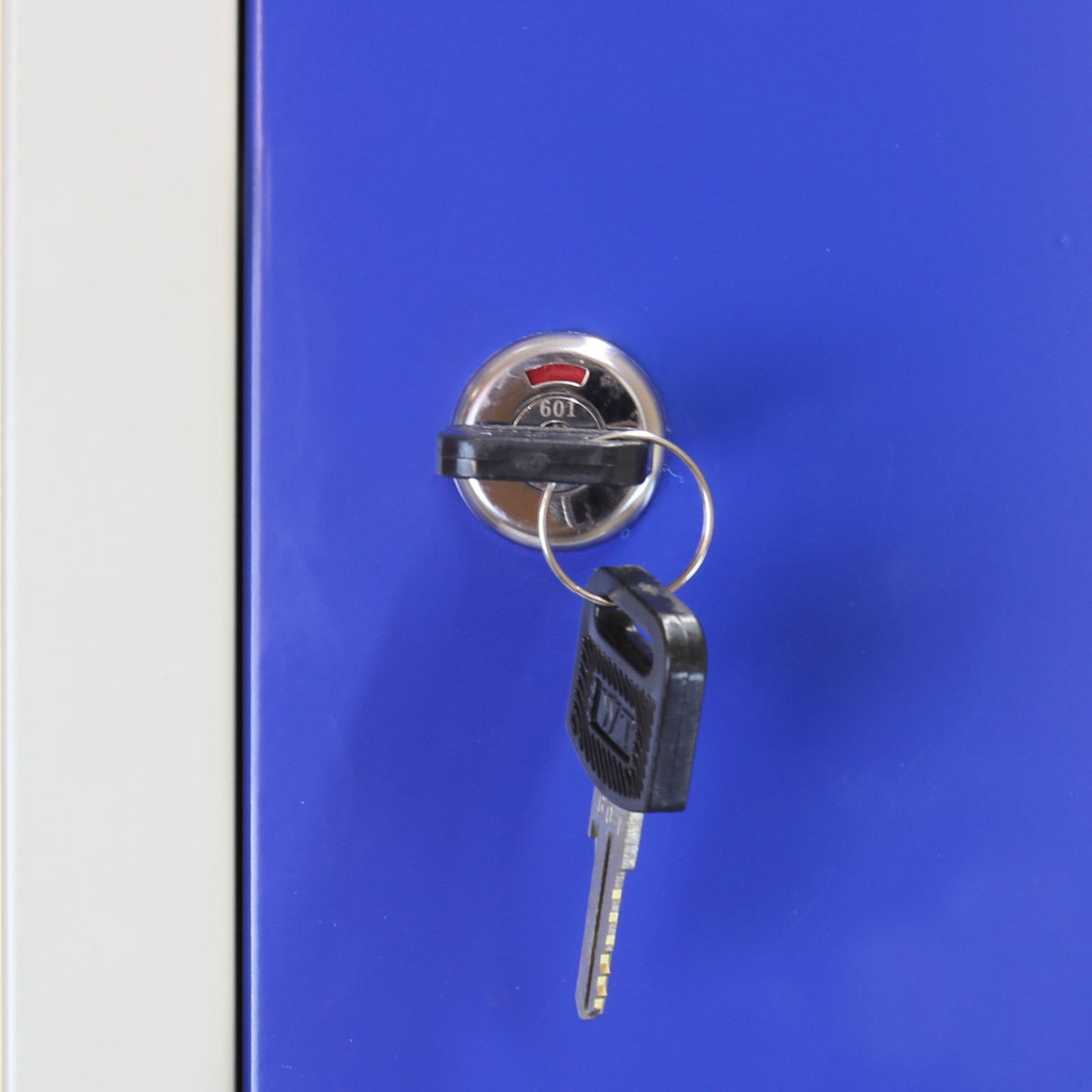 Metal Storage Lockers - Three Doors Wide, Blue - Used - Acceptable
