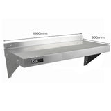 2 x KuKoo Stainless Steel Shelves 1000mm x 300mm - Used - Acceptable