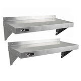 2 x KuKoo Stainless Steel Shelves 1000mm x 300mm - Like New