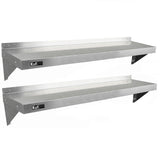 2 x KuKoo Stainless Steel Shelves 1400mm x 300mm - Like New